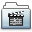 Movie Old Folder Graphite Smooth Icon 32x32 png
